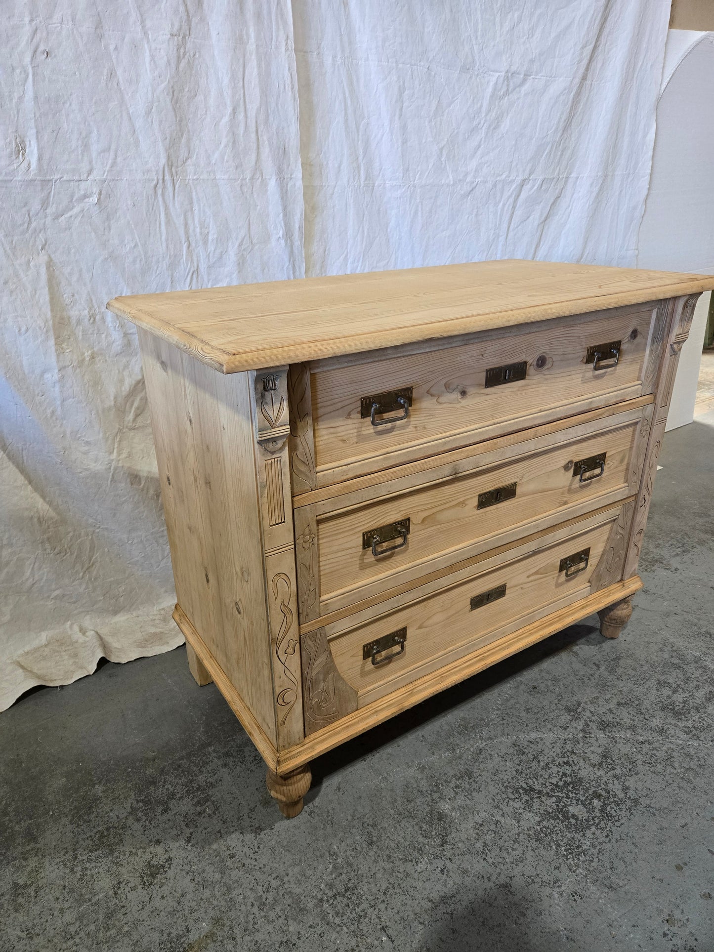 Late 1800s Art Nouveau commode