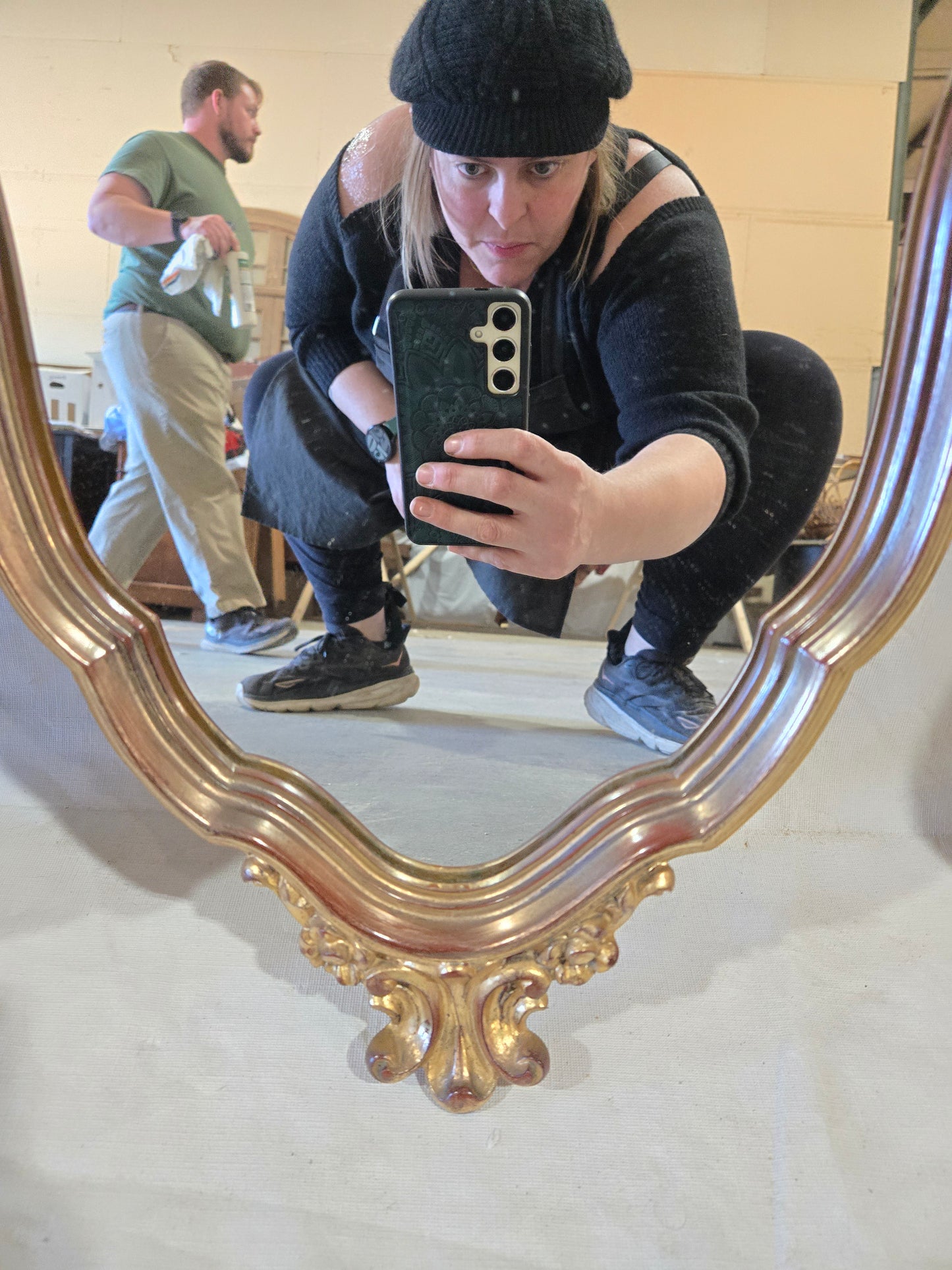 Early Century Louis XV Gold Mirror