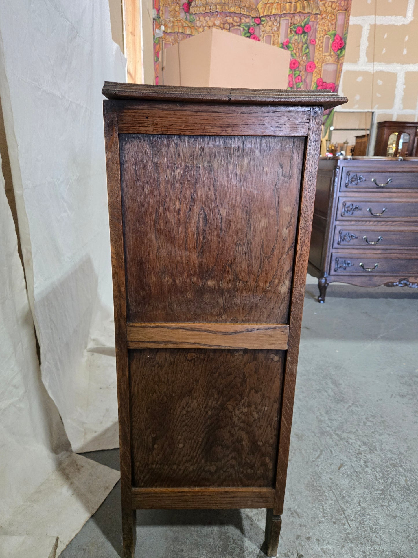 Early Century Louis XVI Oak Cabinet