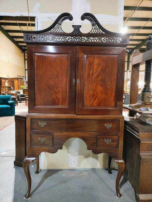 English Mahogany Chest On Stand