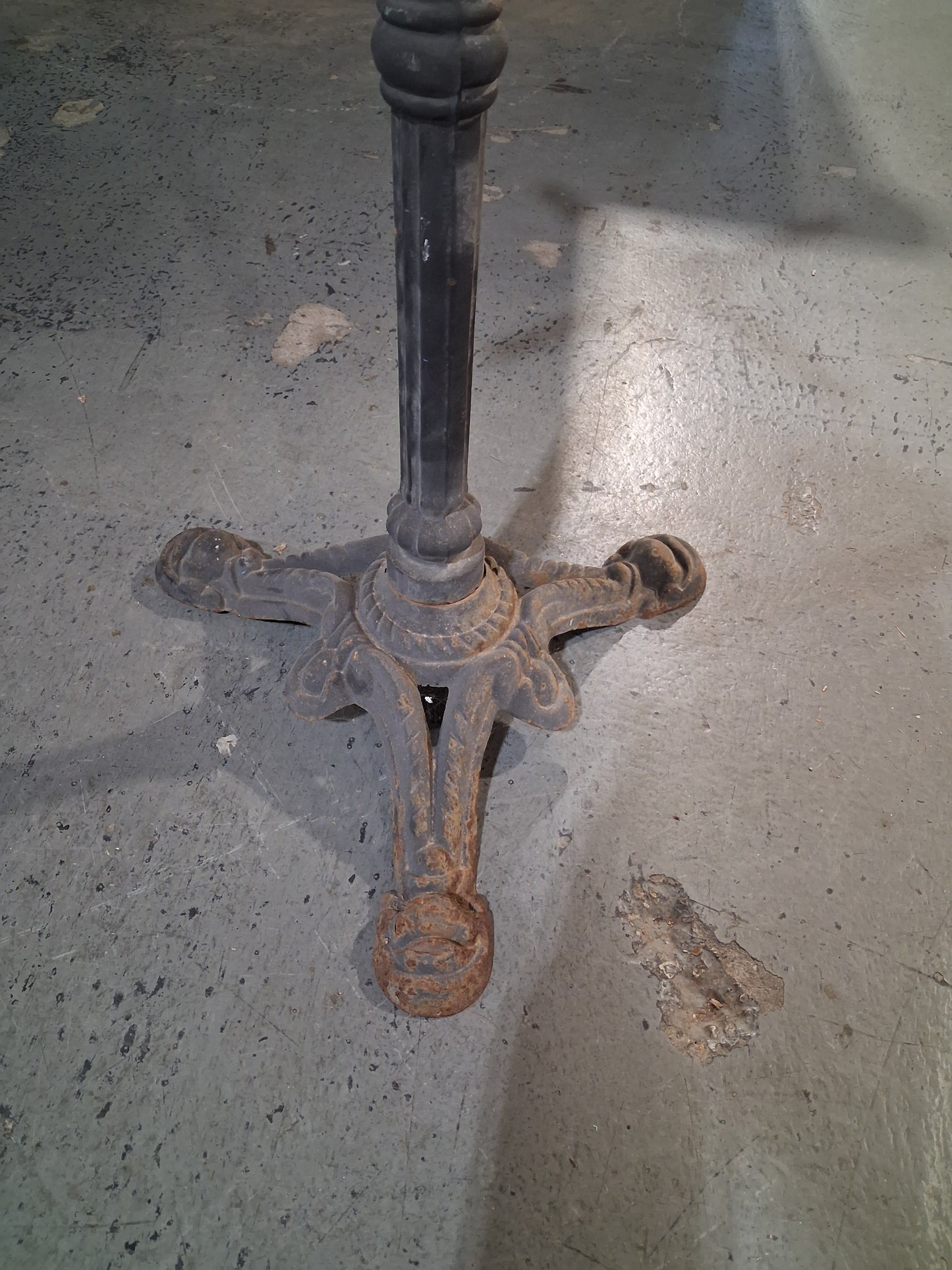 Cast iron bistro table bases
