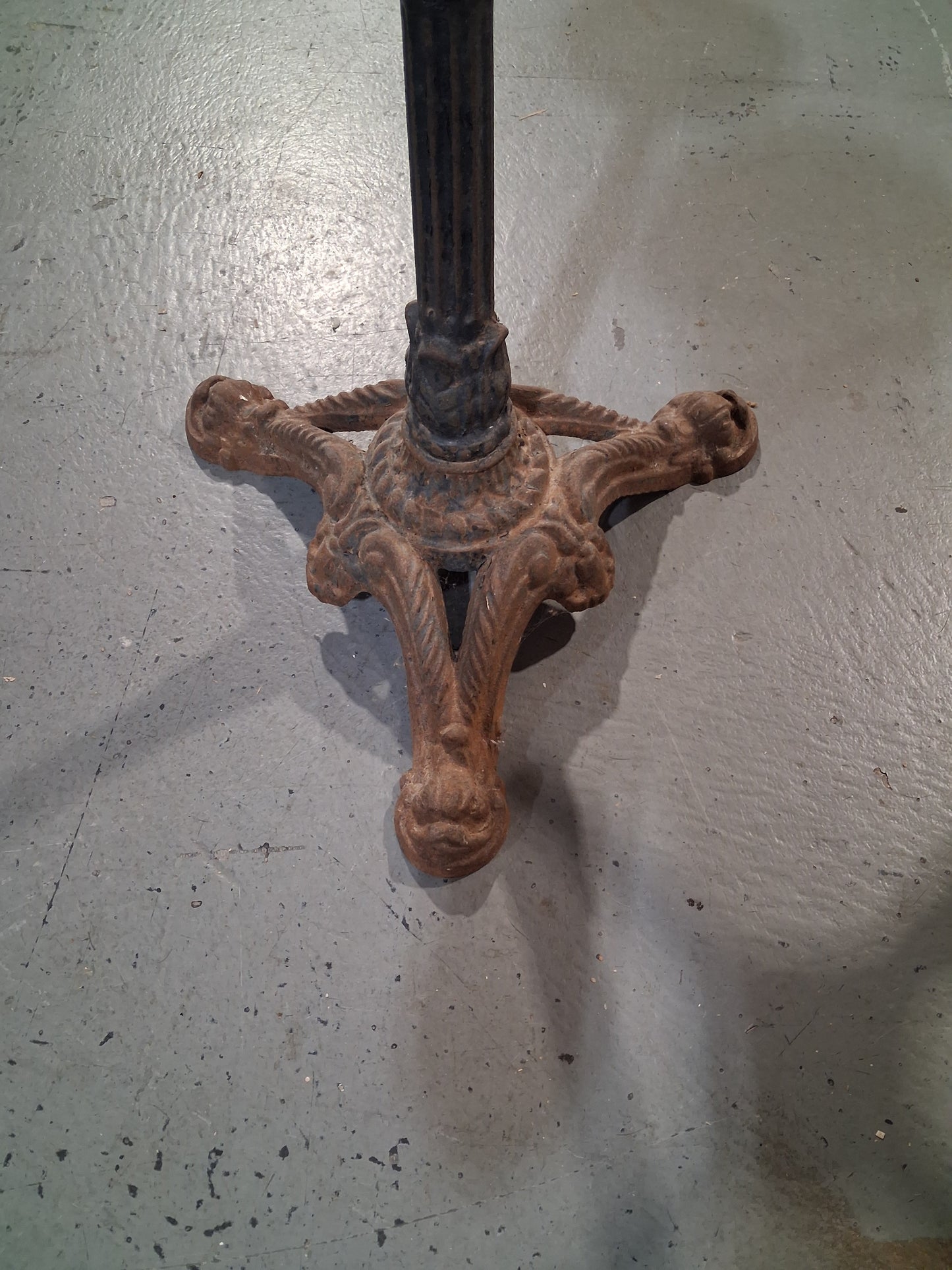 Cast iron bistro table bases