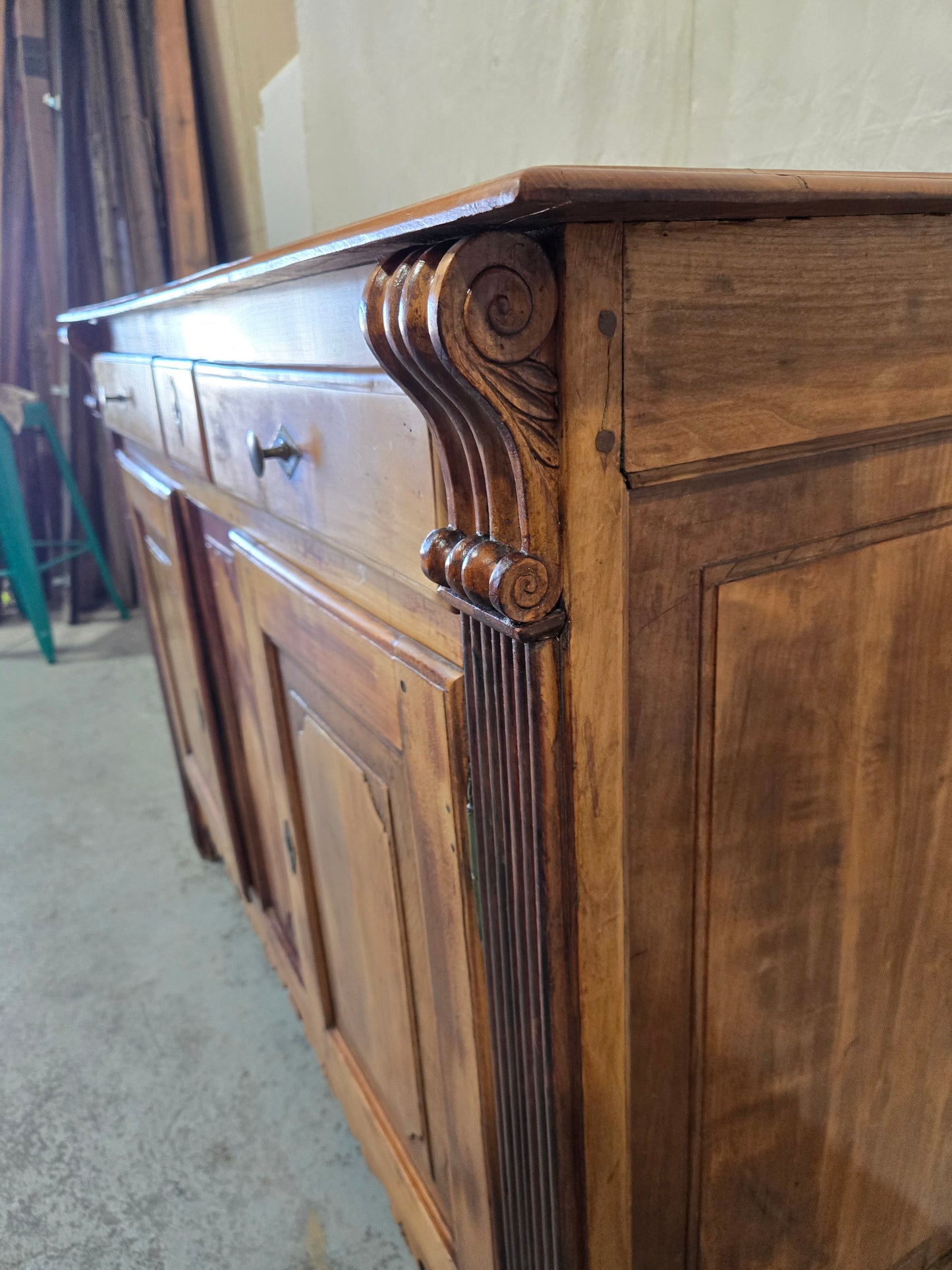 Mid 1800s Cherry Wood Provincial Buffet