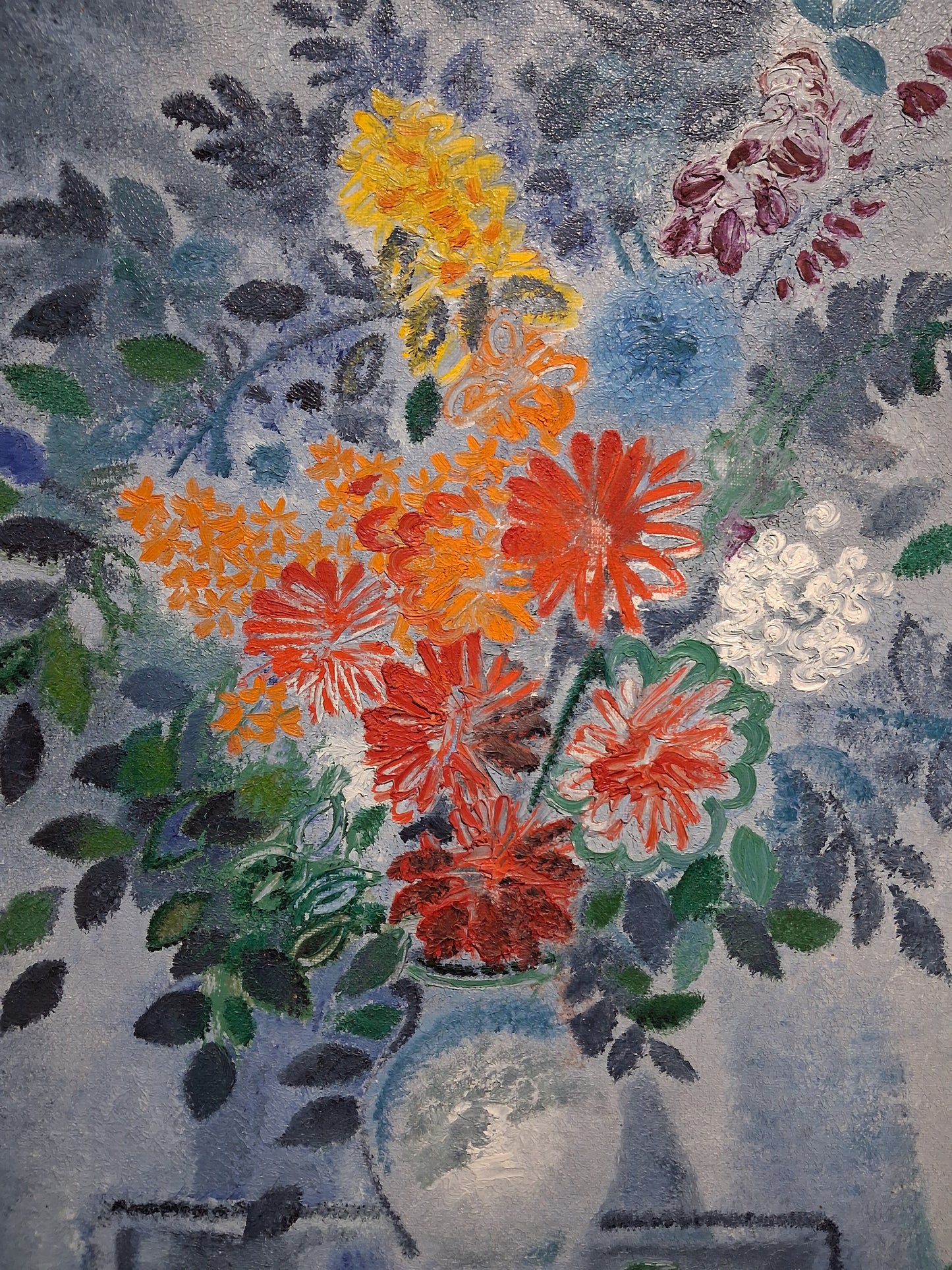 Signed French Floral Still Life Oil Painting by Max, Mid-20th Century