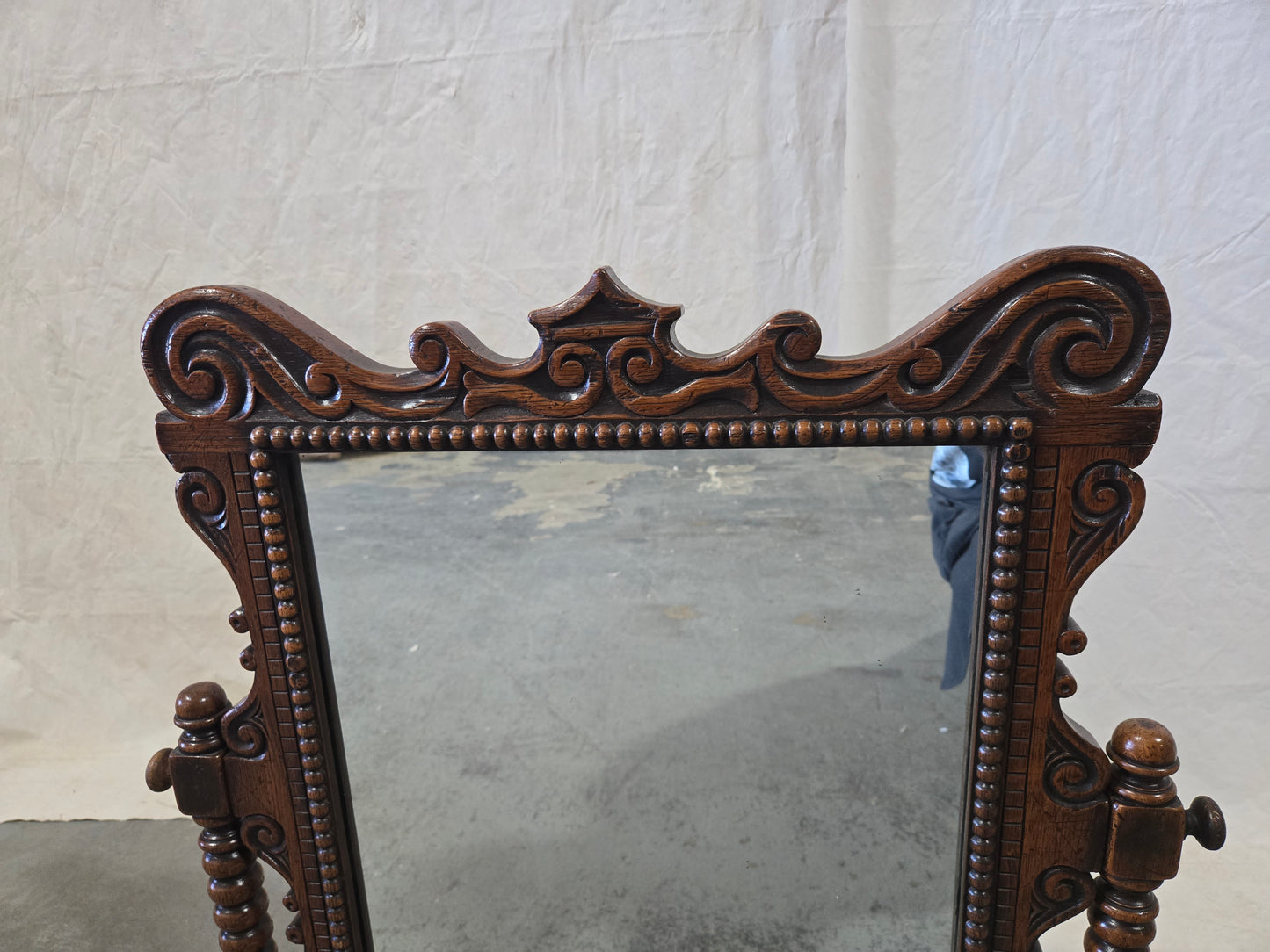 Early Century Louis XV Oak Mirror