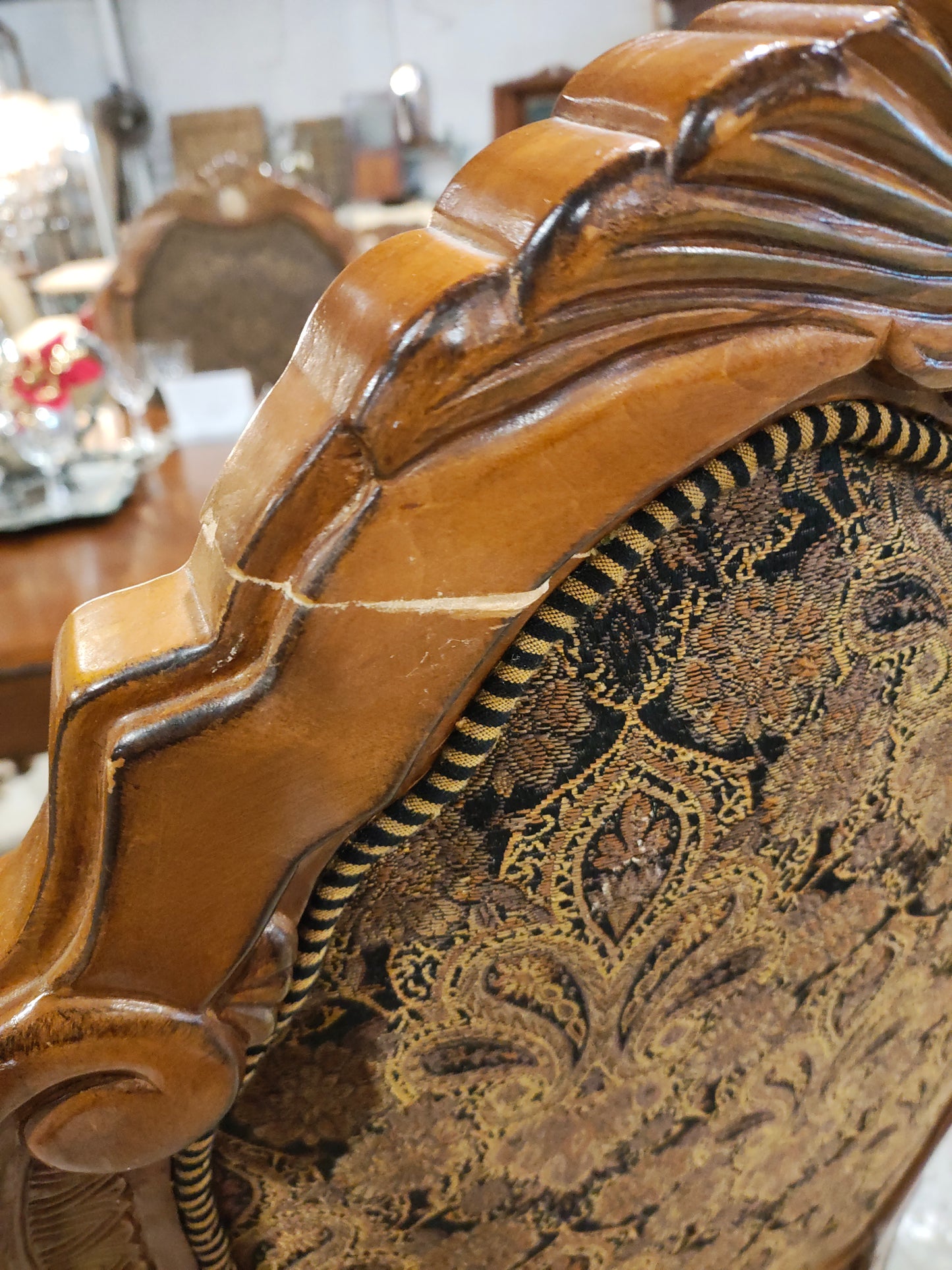 Mid 1900s set of 10 LXV revival chairs
