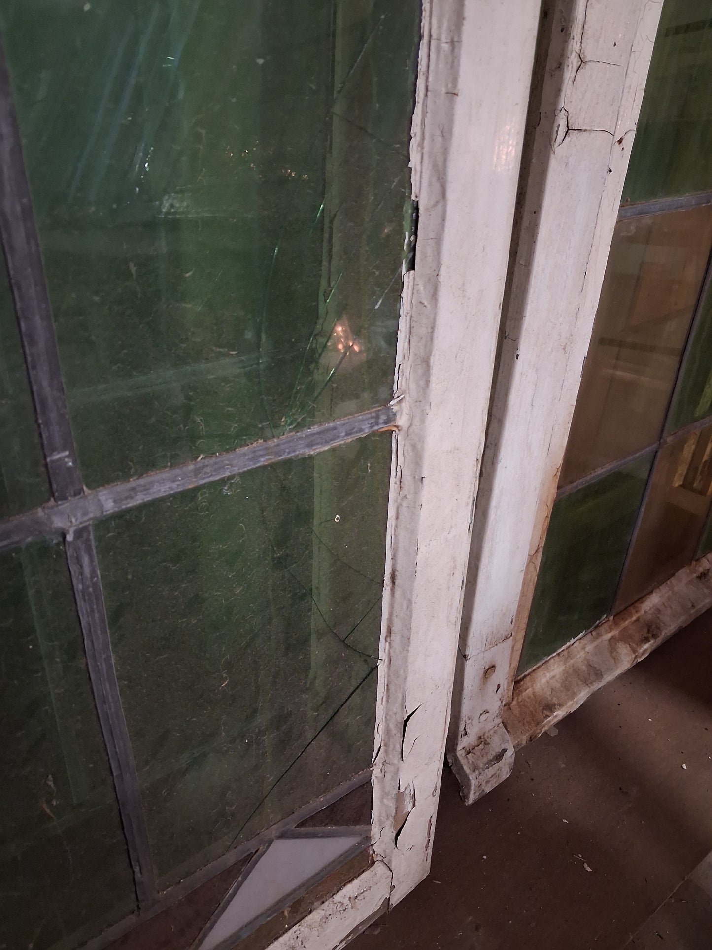 Set of 3 Early 20th Century Leaded Glass Casement Windows