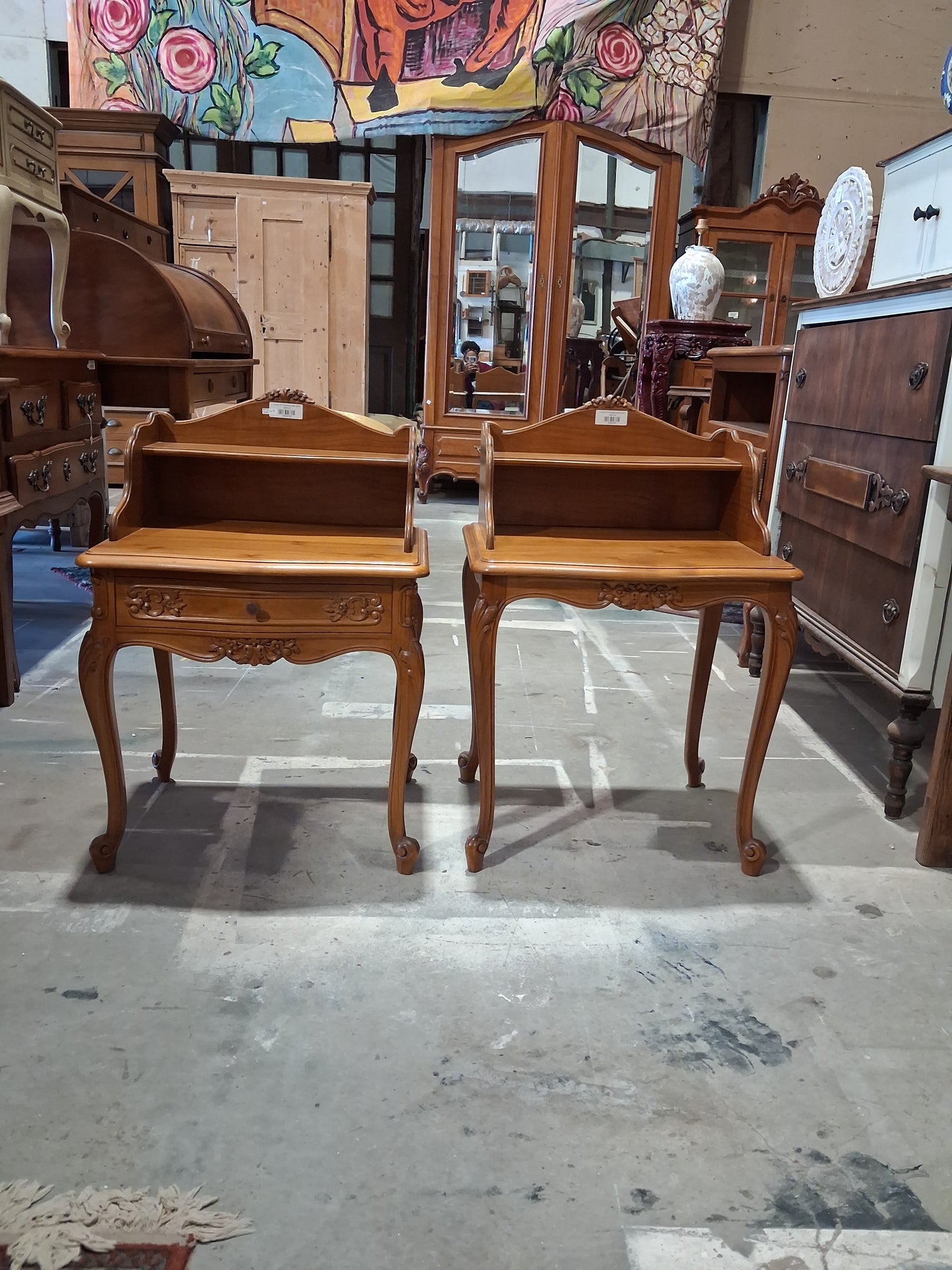Louis XV bedside table (pair)