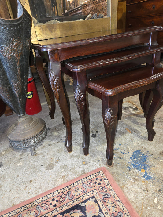 1920s Mahogany Nesting Tables