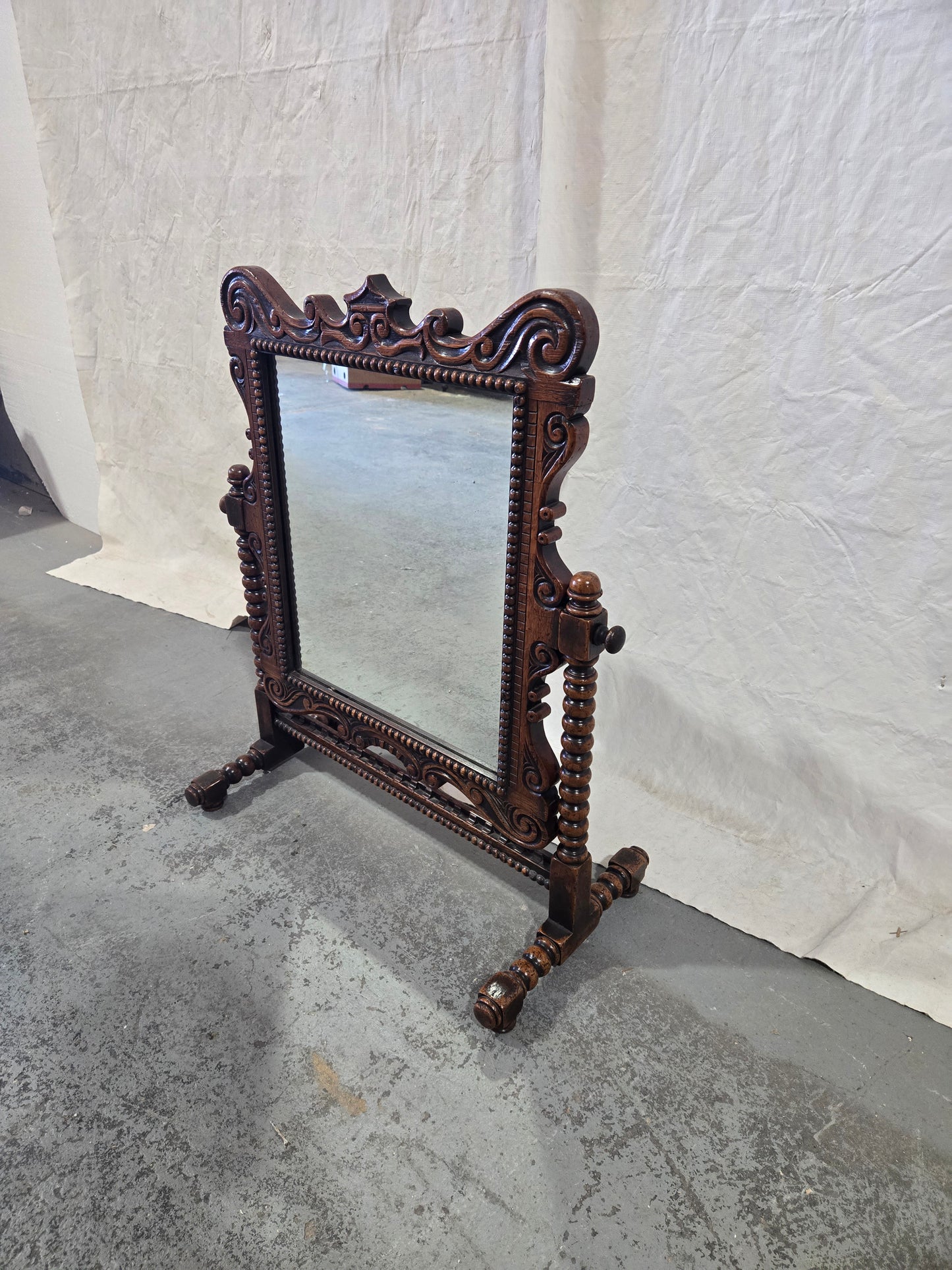 Early Century Louis XV Oak Mirror