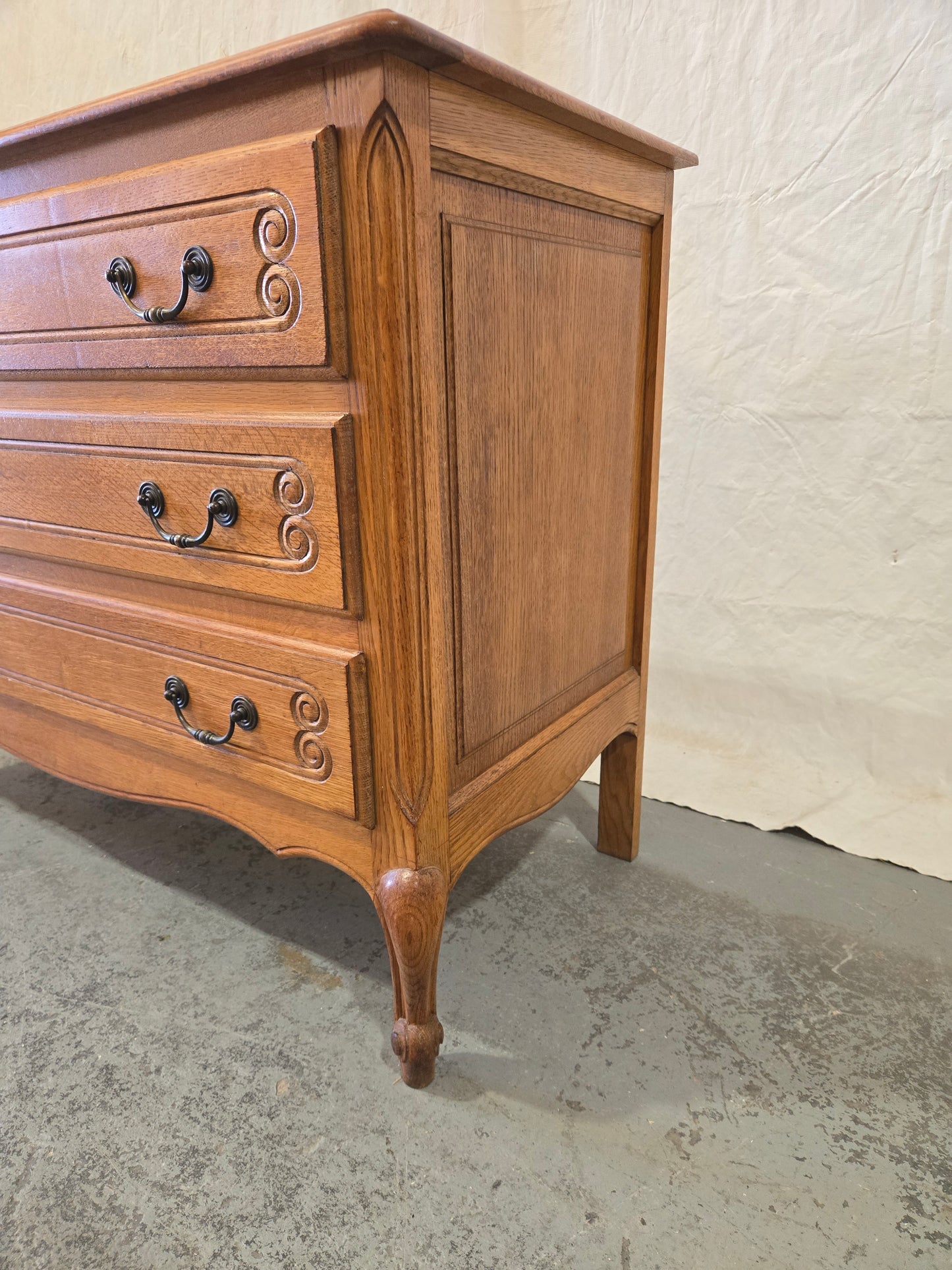 Early Century French Provincial Oak Commode