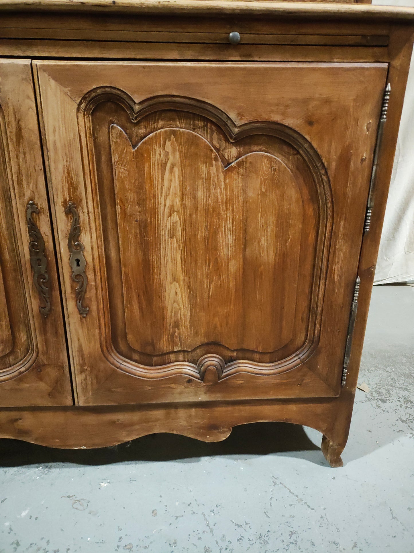 Monumental Mid-20th Century French Provincial Bibliothèque Wall Unit