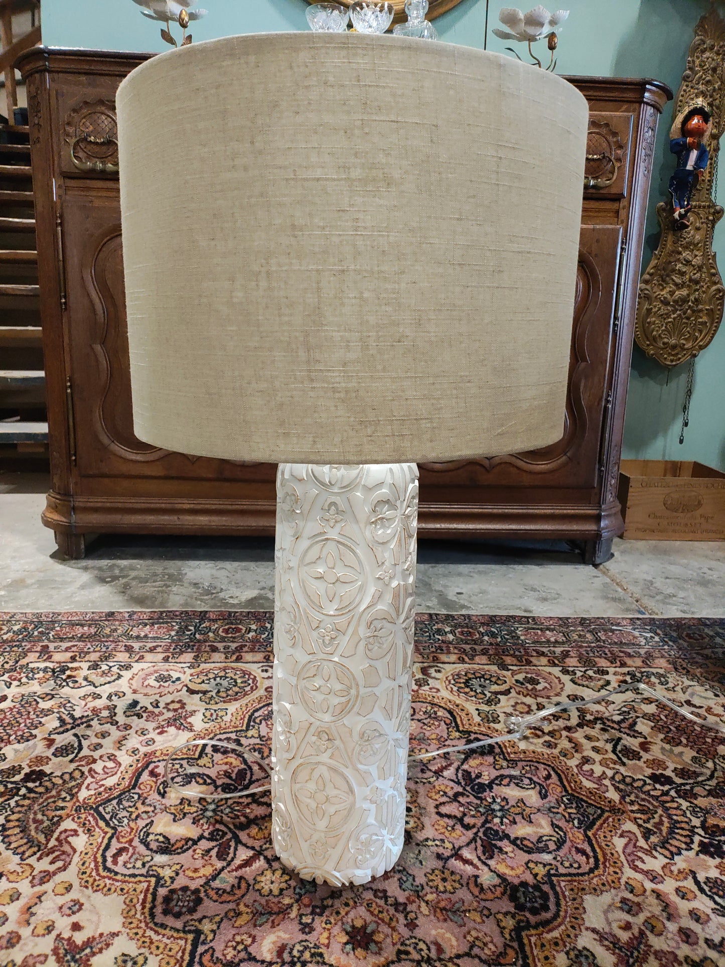 Coastal farmhouse lamp