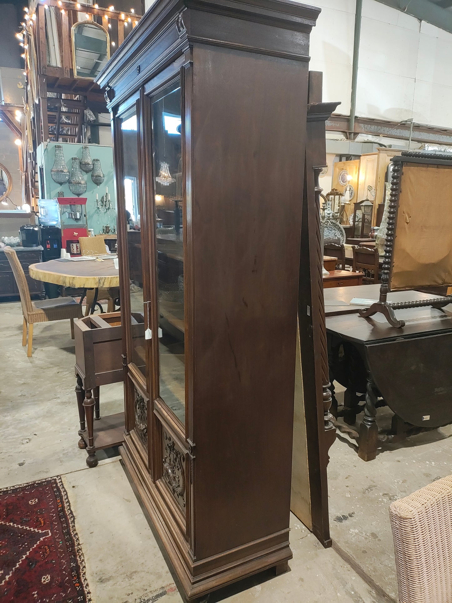 Late 19th century Renaissance revival display cabinet
