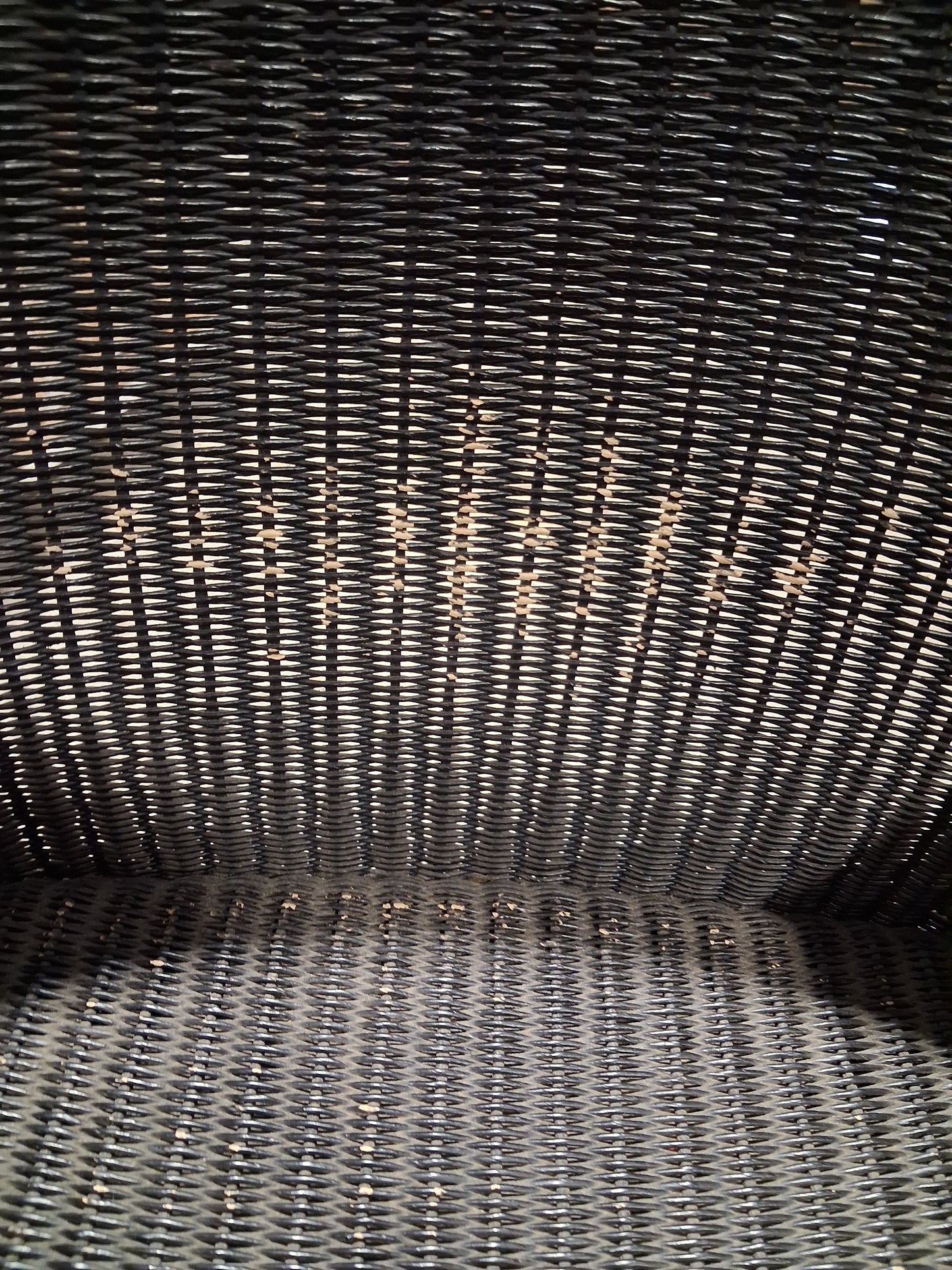 Black Lloyd loom armchair