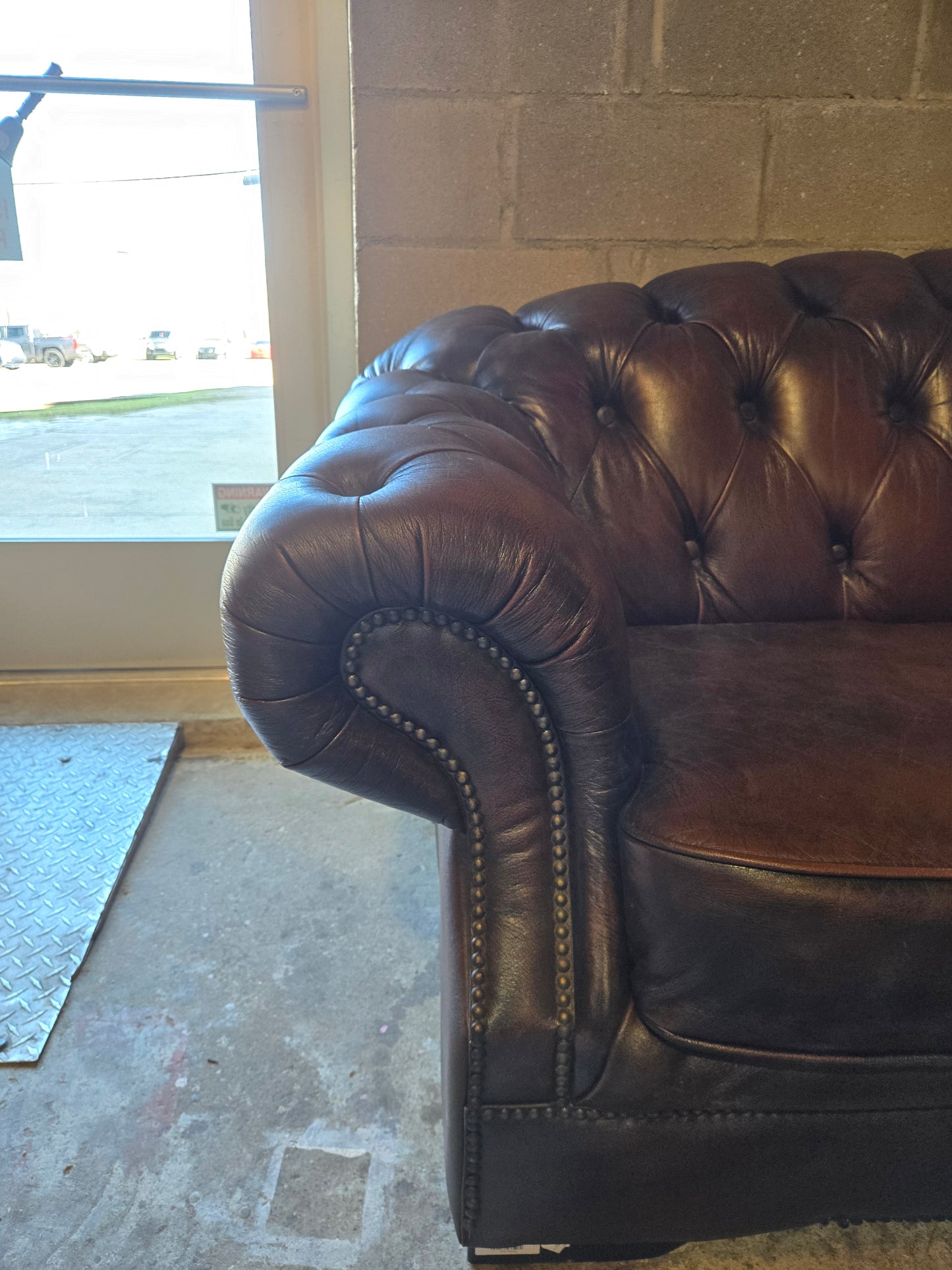 Early century Victorian chesterfield sofa