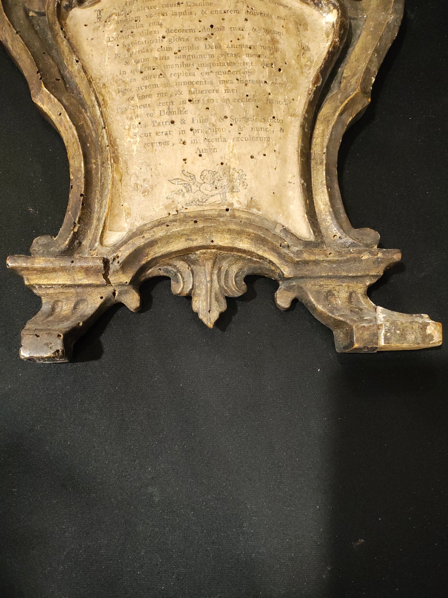 Pair of 18th Century Italian Baroque Giltwood Altar Prayer Tablets