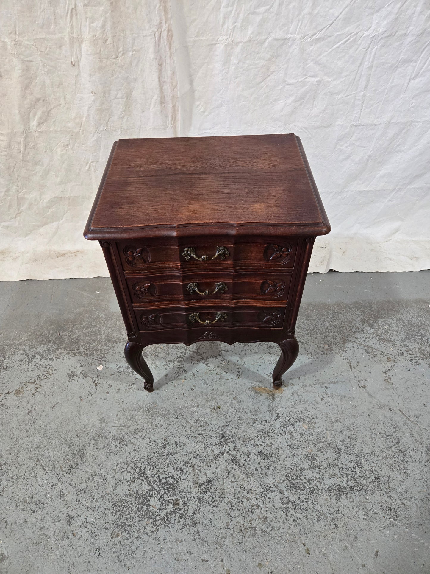 Early Century Louis XV Oak nightstand