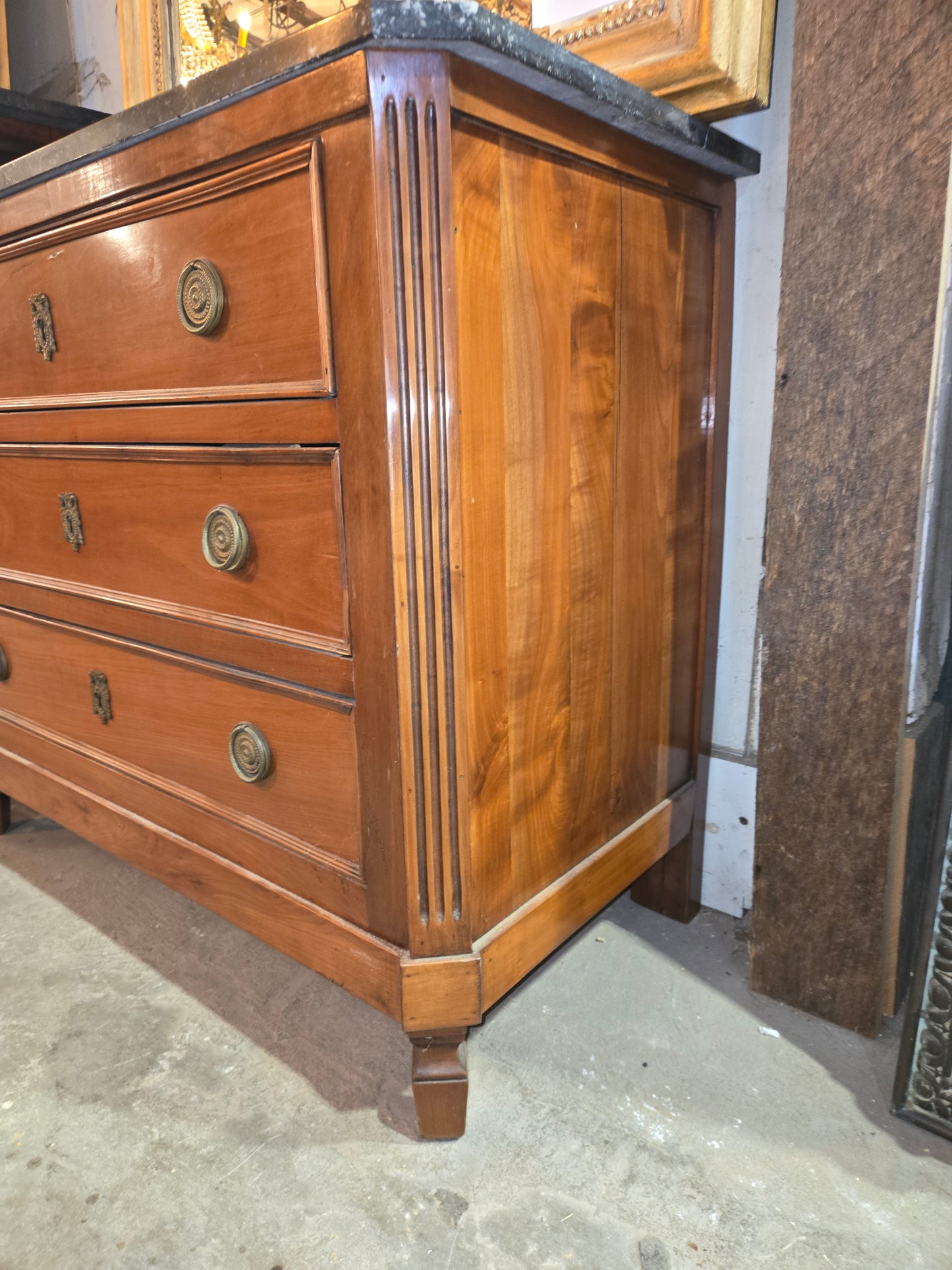 Mid 1800s LXVI Commode with Marble