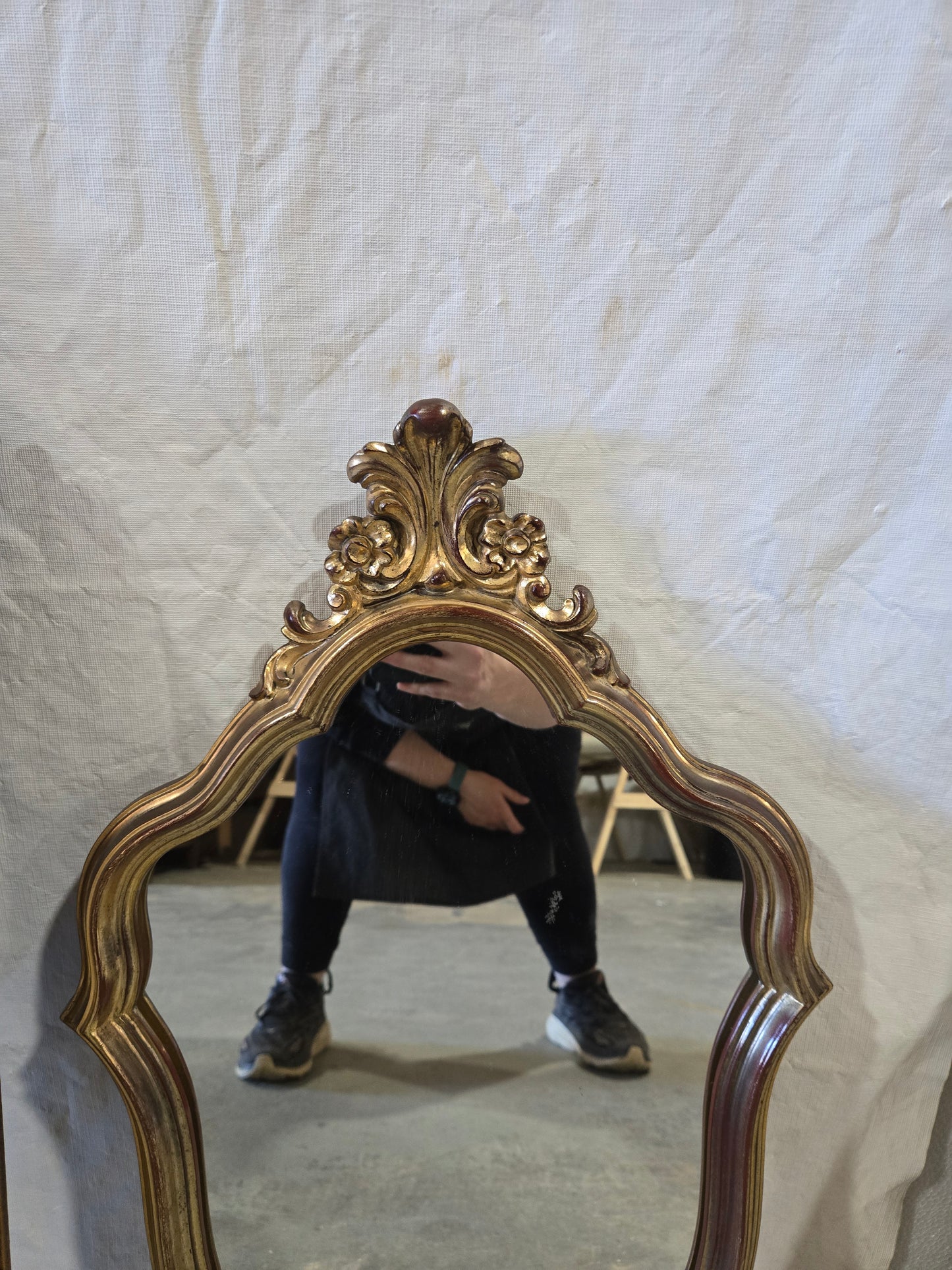 Early Century Louis XV Gold Mirror