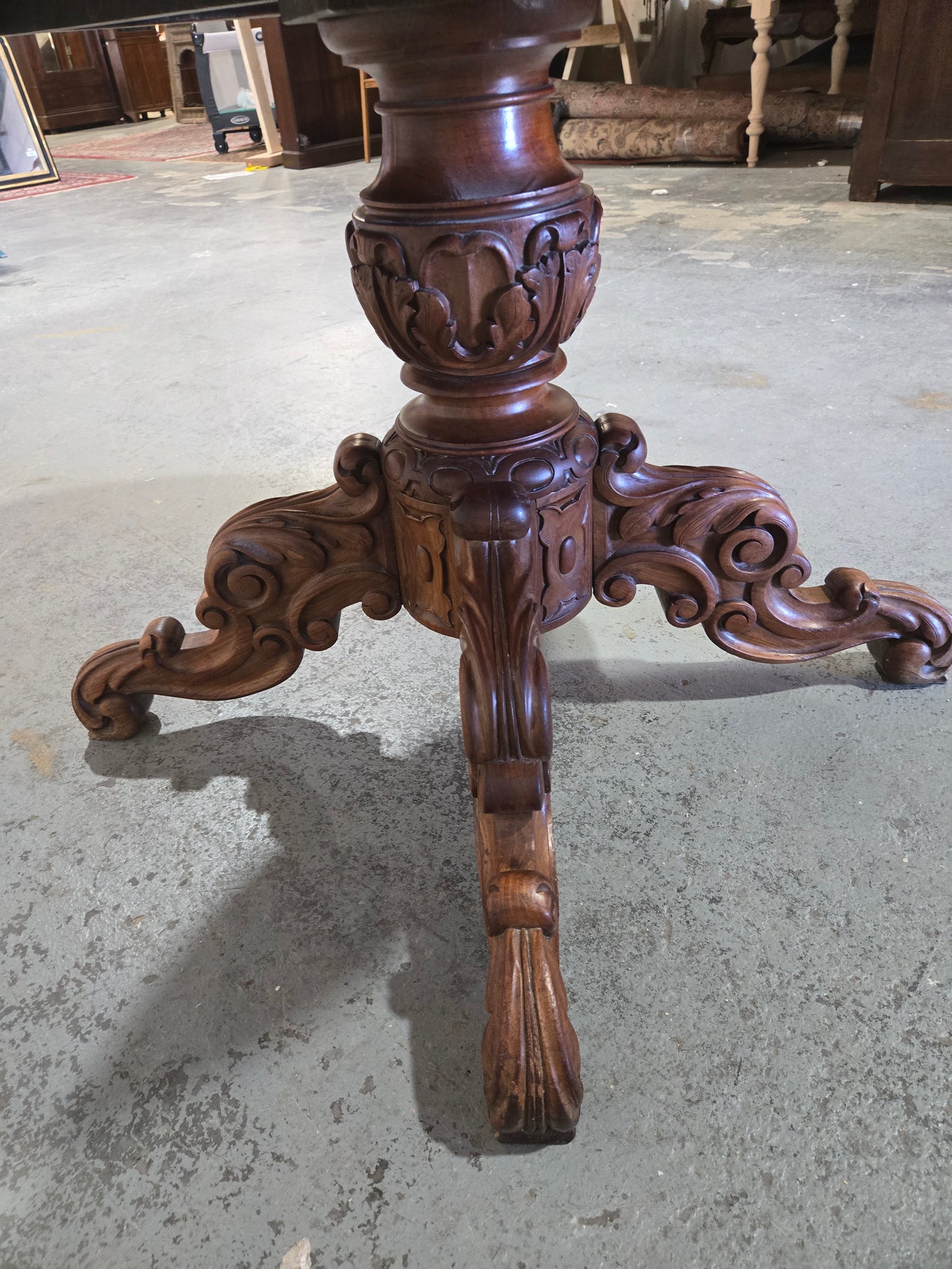 Late 1800s Louis XV Marble Top Table