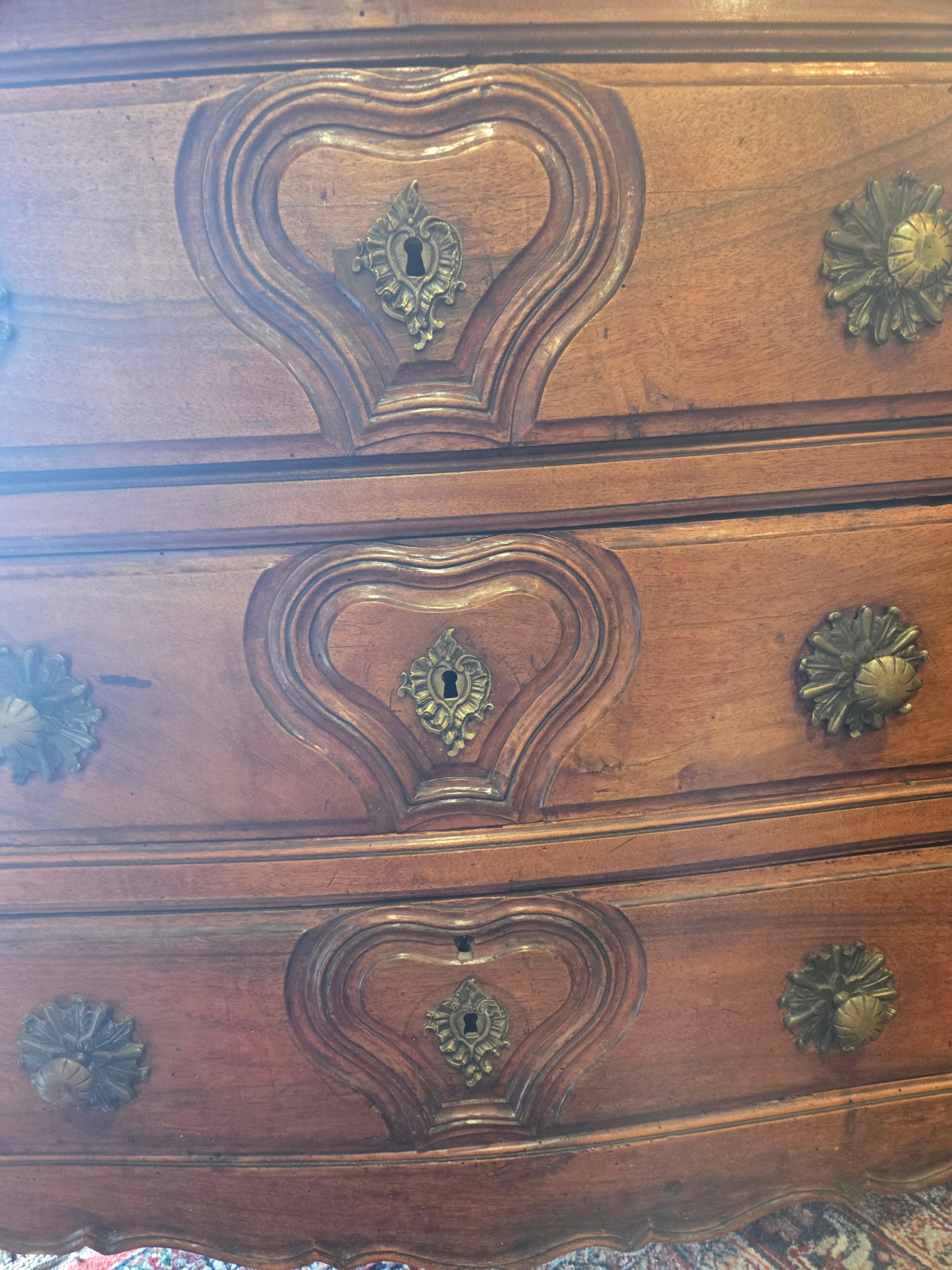 Late 18th-Century French Provincial Walnut Wedding Commode
