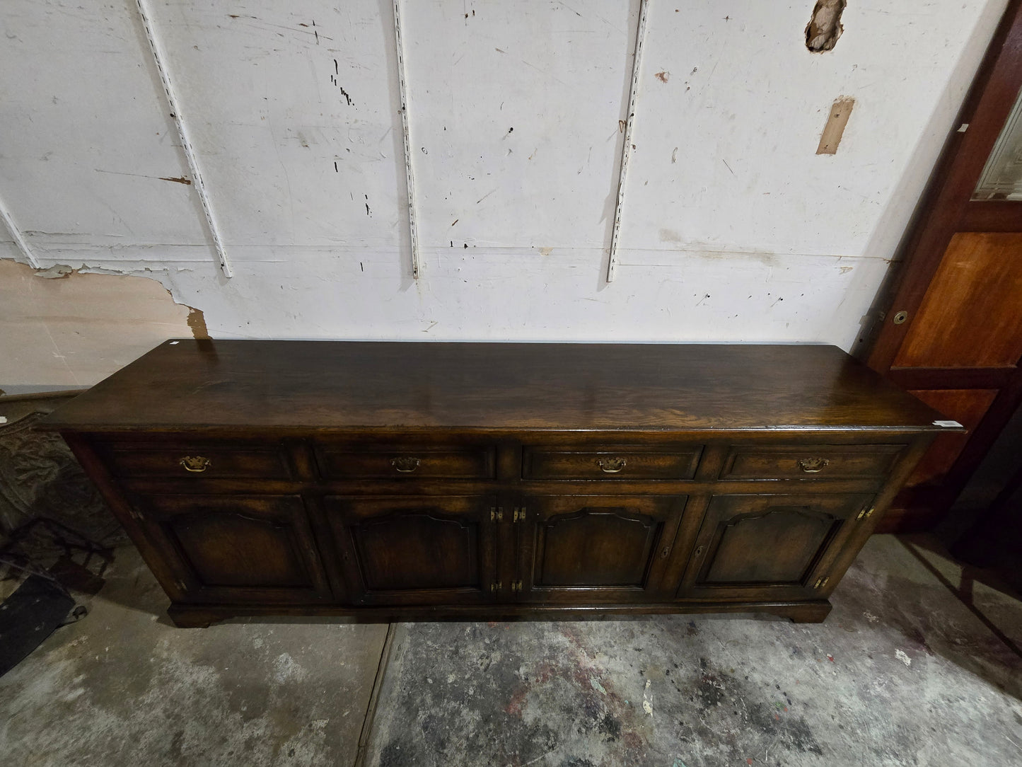 Early century Louis XV oak sideboard