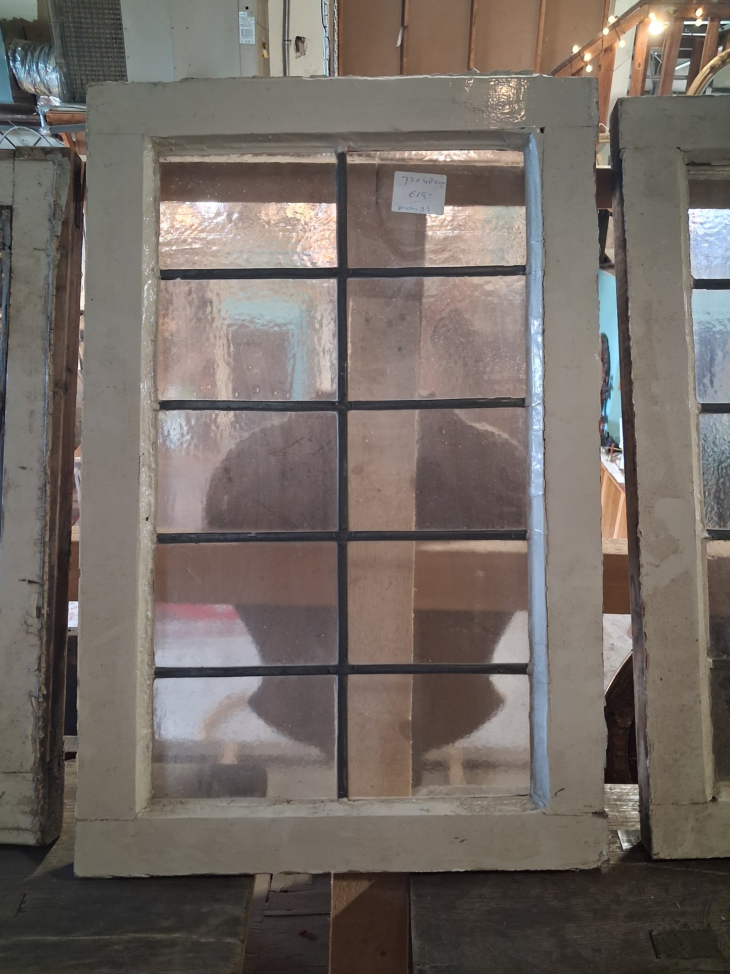 Vintage Textured Glass Pane Windows