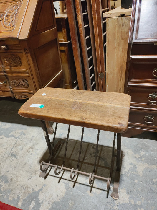 Mid 1900s Rustic newspaper holder