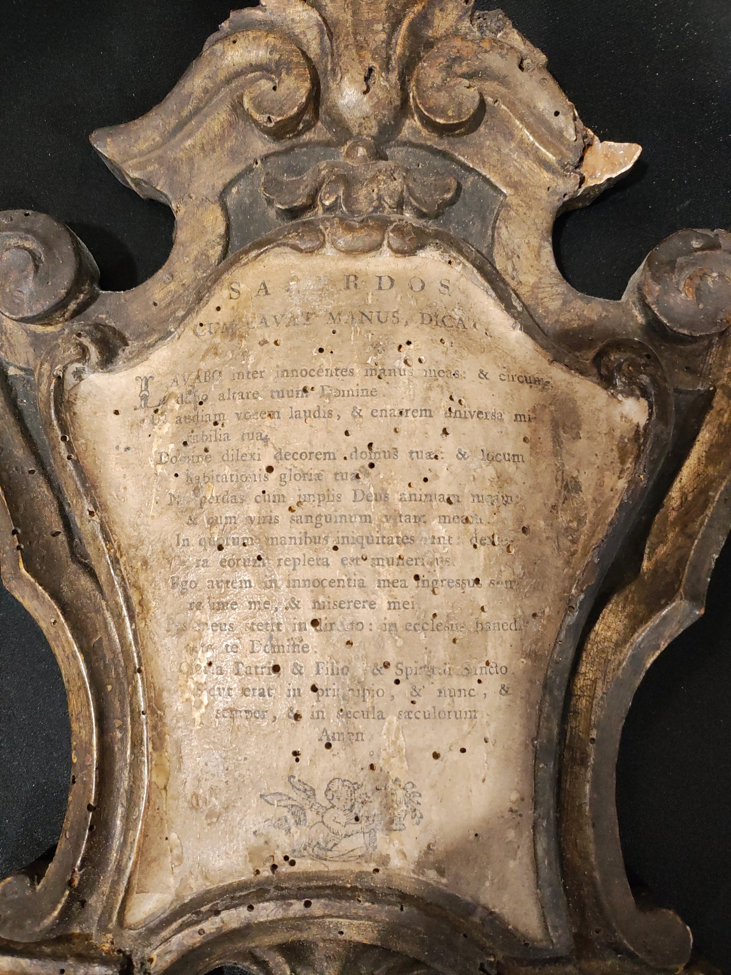Pair of 18th Century Italian Baroque Giltwood Altar Prayer Tablets