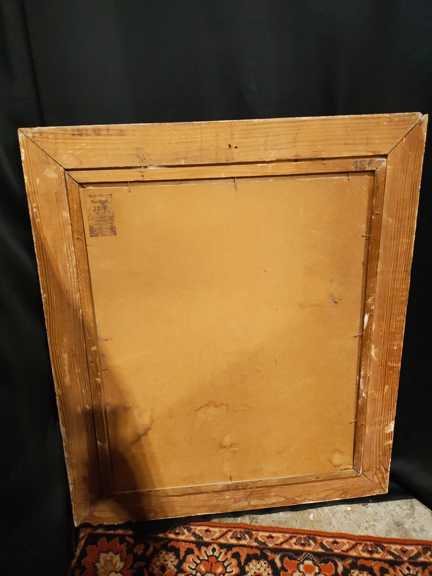 Mid-20th Century European Impasto Floral Oil Painting in Carved Rococo Frame