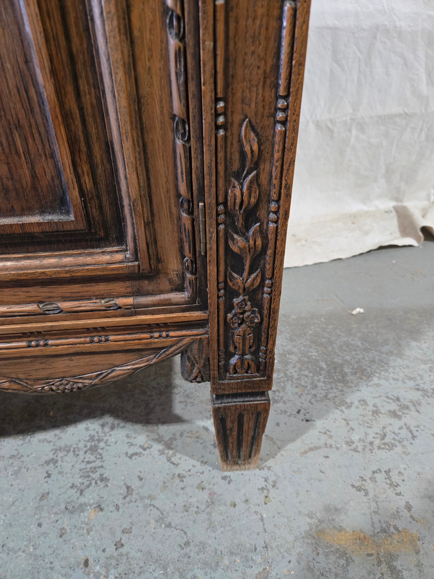 Early Century Louis XVI Oak Cabinet