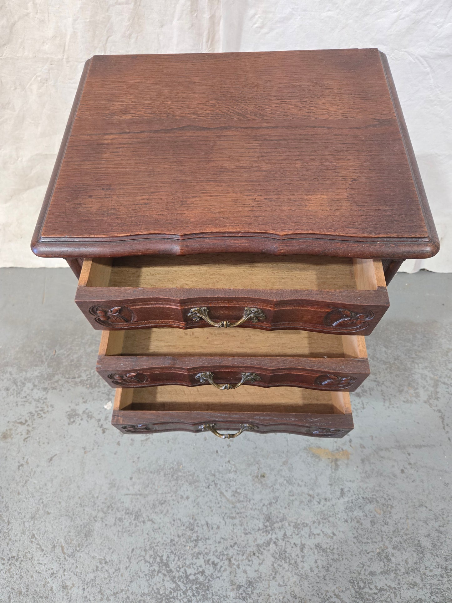 Early Century Louis XV Oak nightstand