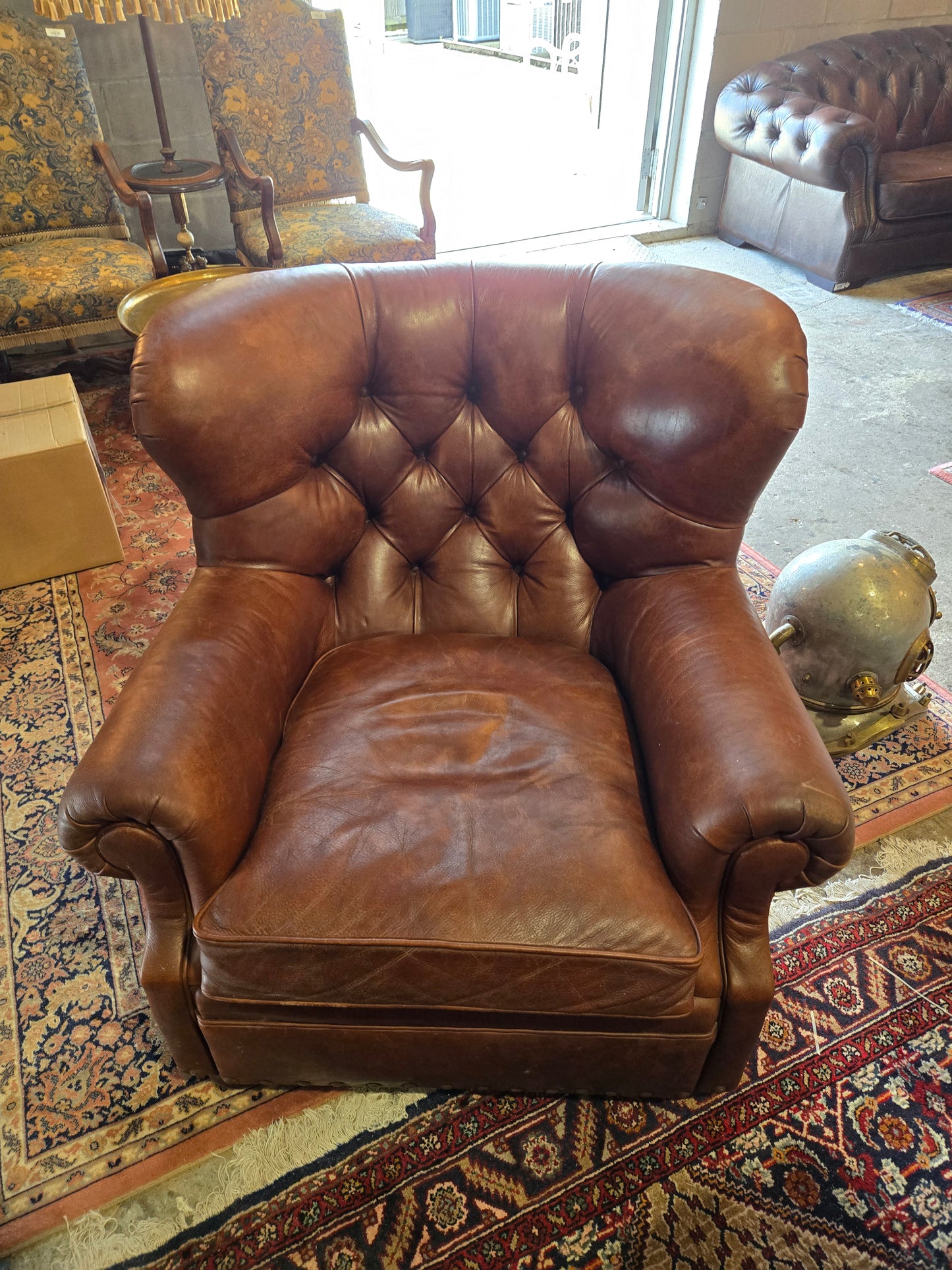 Early 2000s Ralph Lauren leather club chair