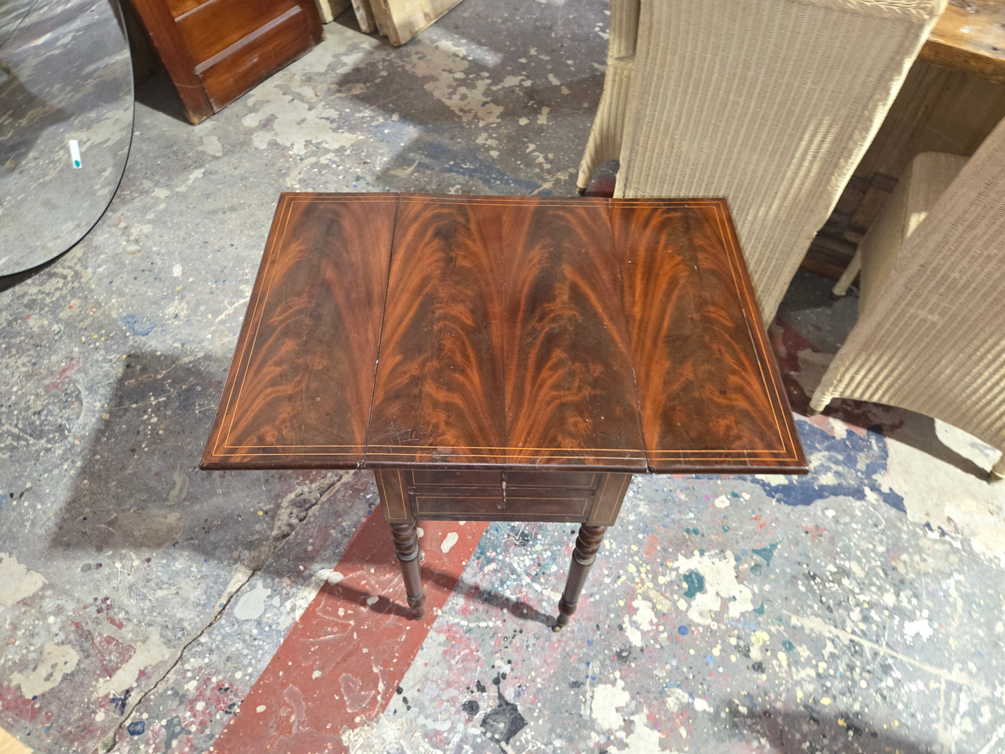 Burled Walnut Occasional Table