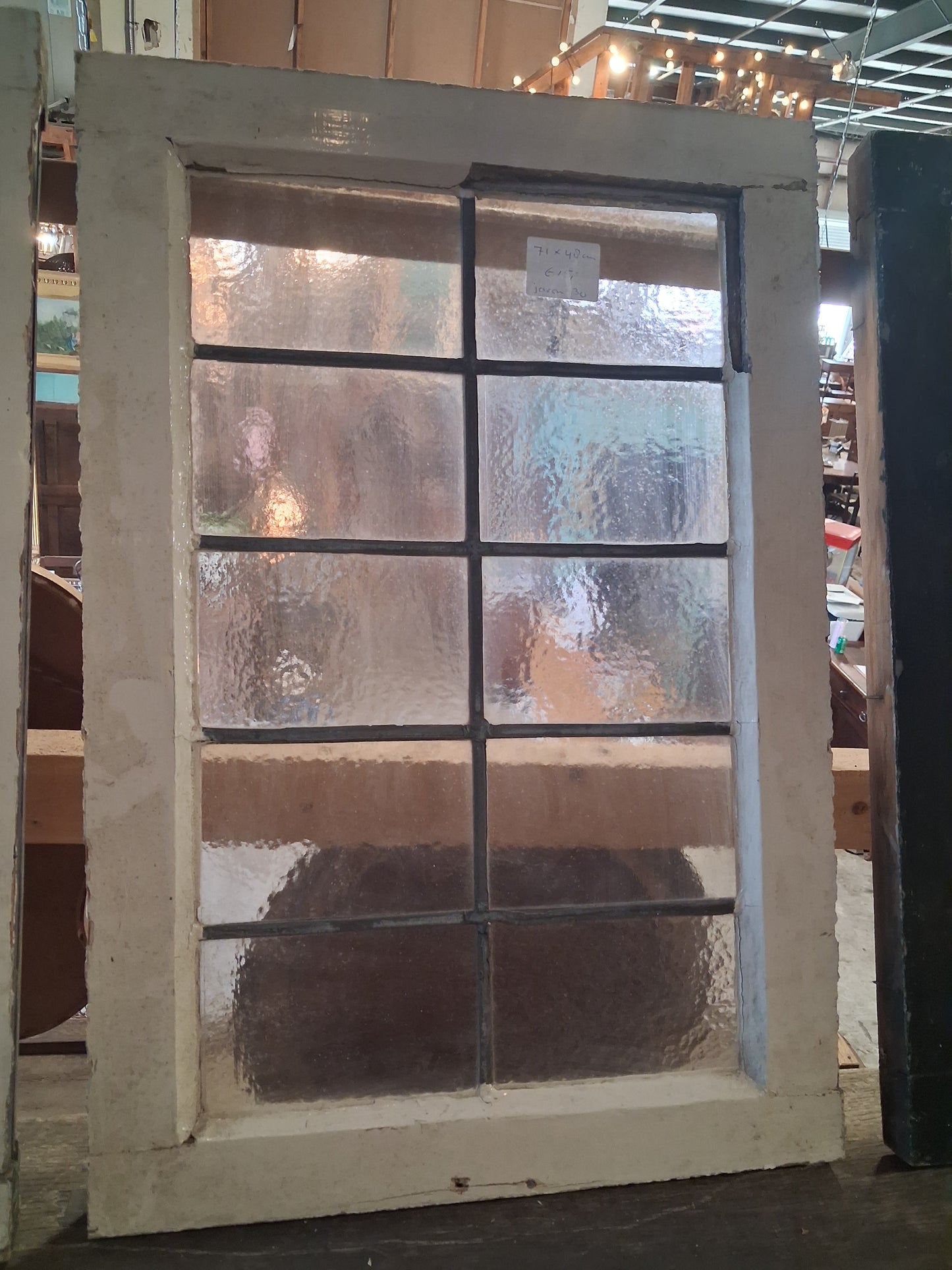Vintage Textured Glass Pane Windows