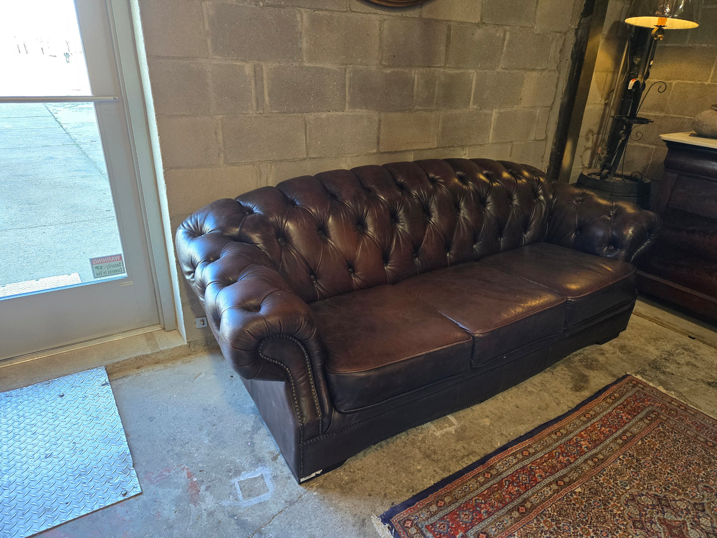 Early century Victorian chesterfield sofa