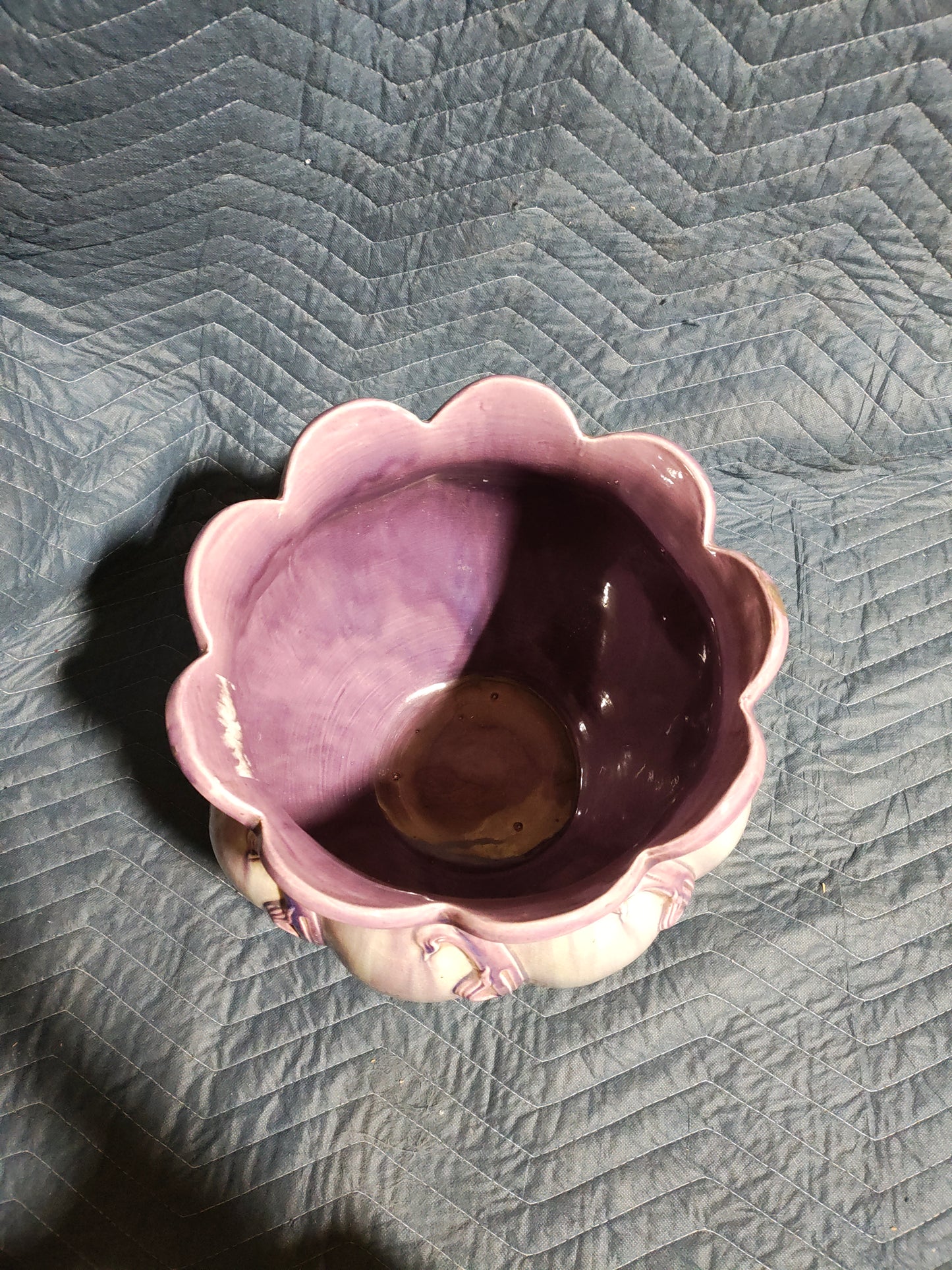 Antique French Art Nouveau Majolica Jardinière