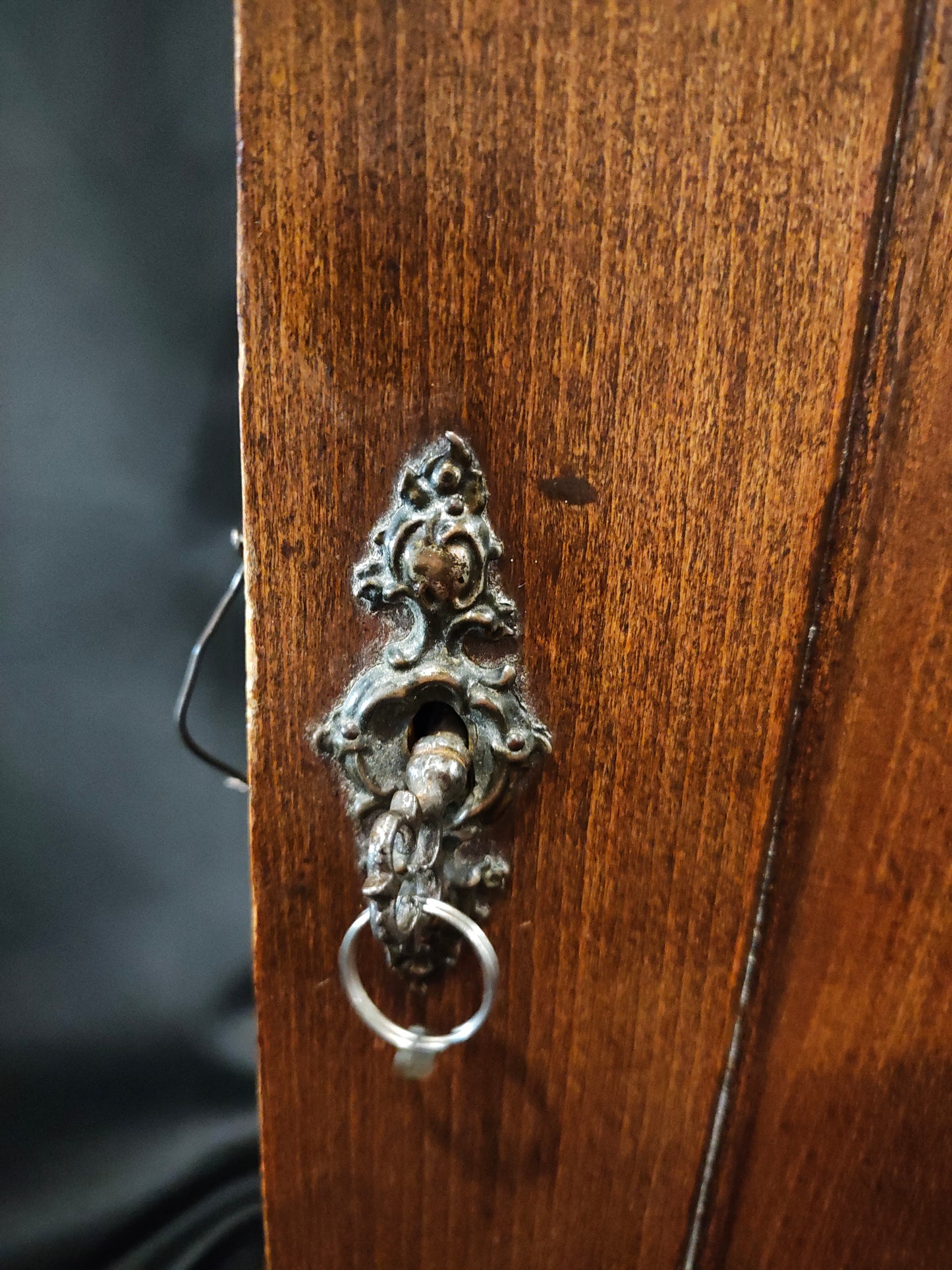 19th Century French Renaissance Revival Heraldic Knight Wall Cabinet / Comtoise Clock Case