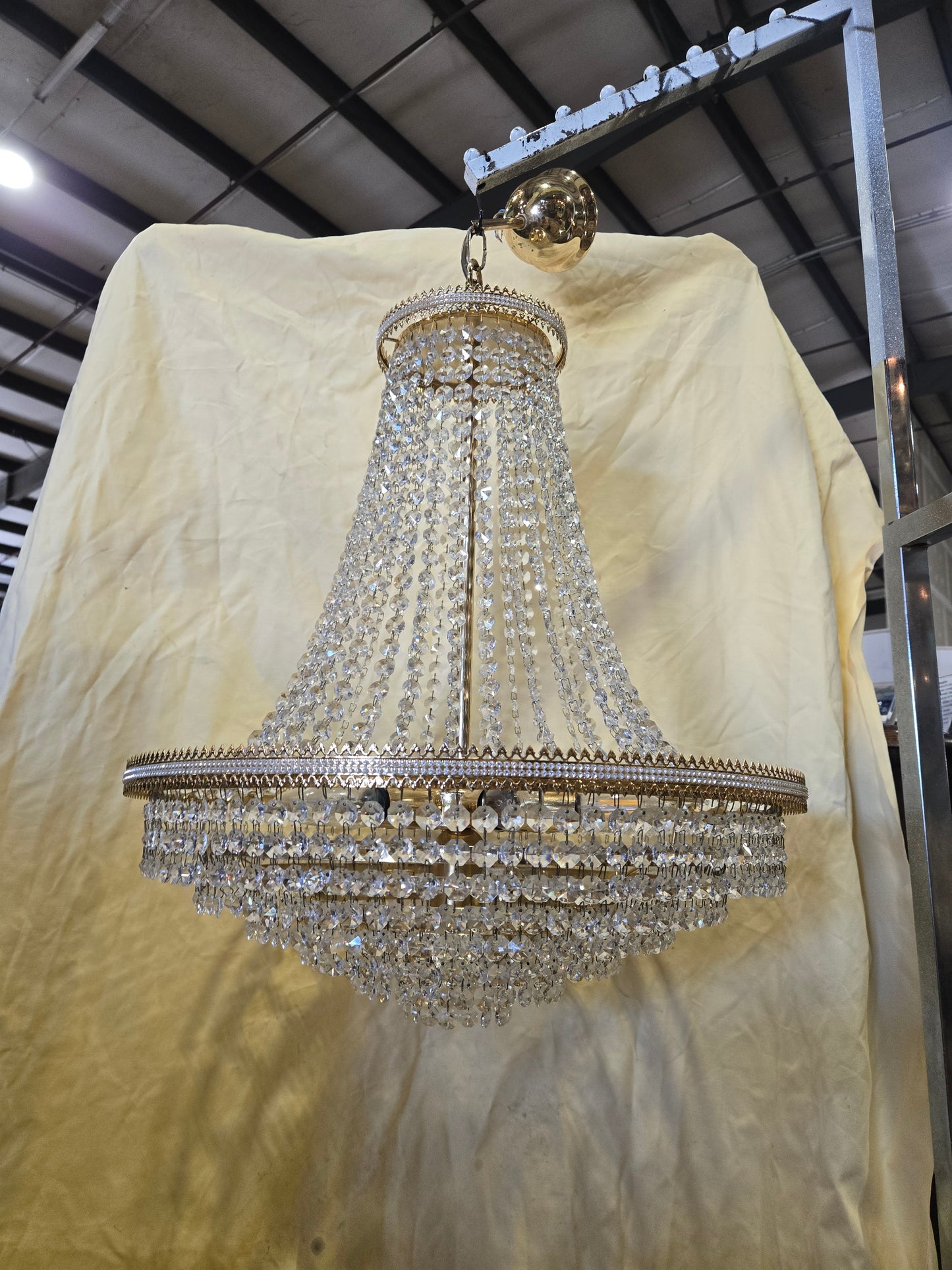 Vintage Empire basket chandelier