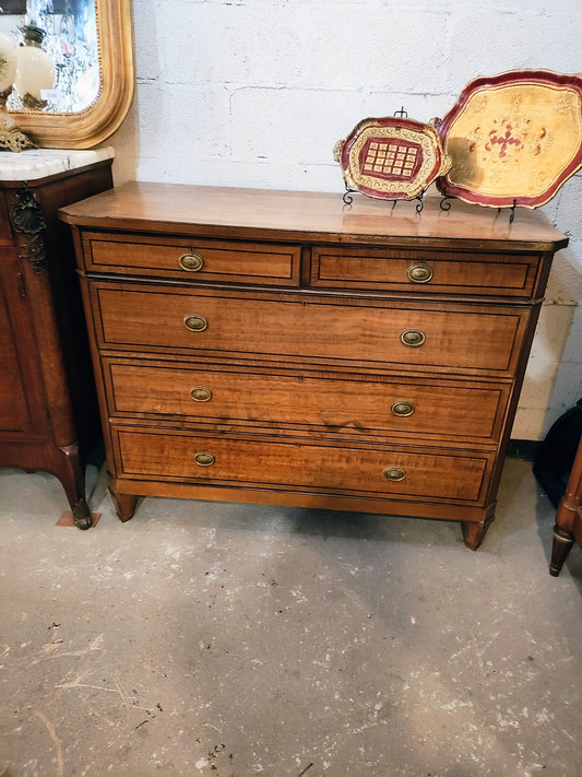 18th Century Italian Neoclassical Walnut Chest of Drawers