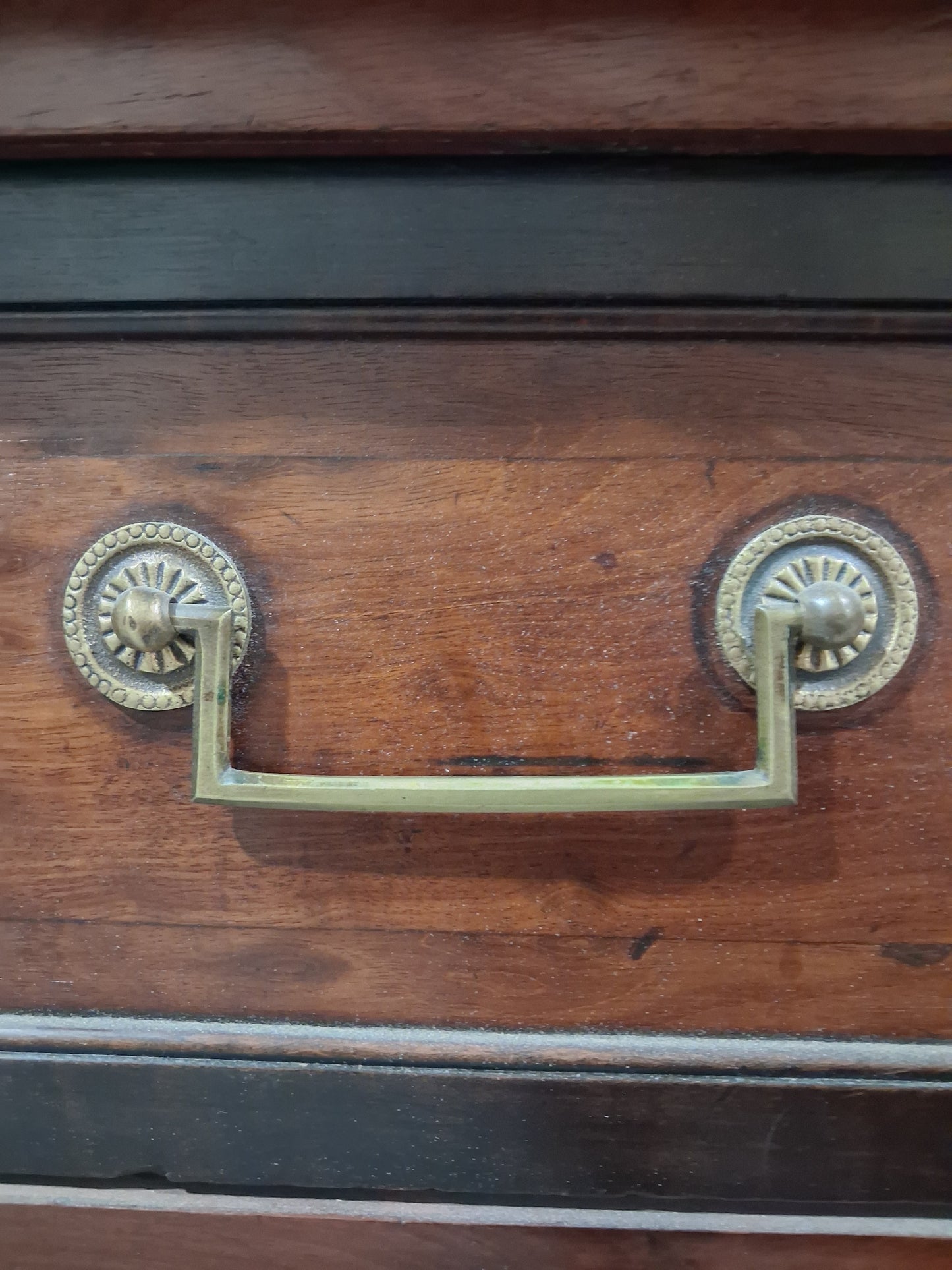 18th Century French Louis XVI Commode with Marble Top & Mourning Trim, Circa 1780